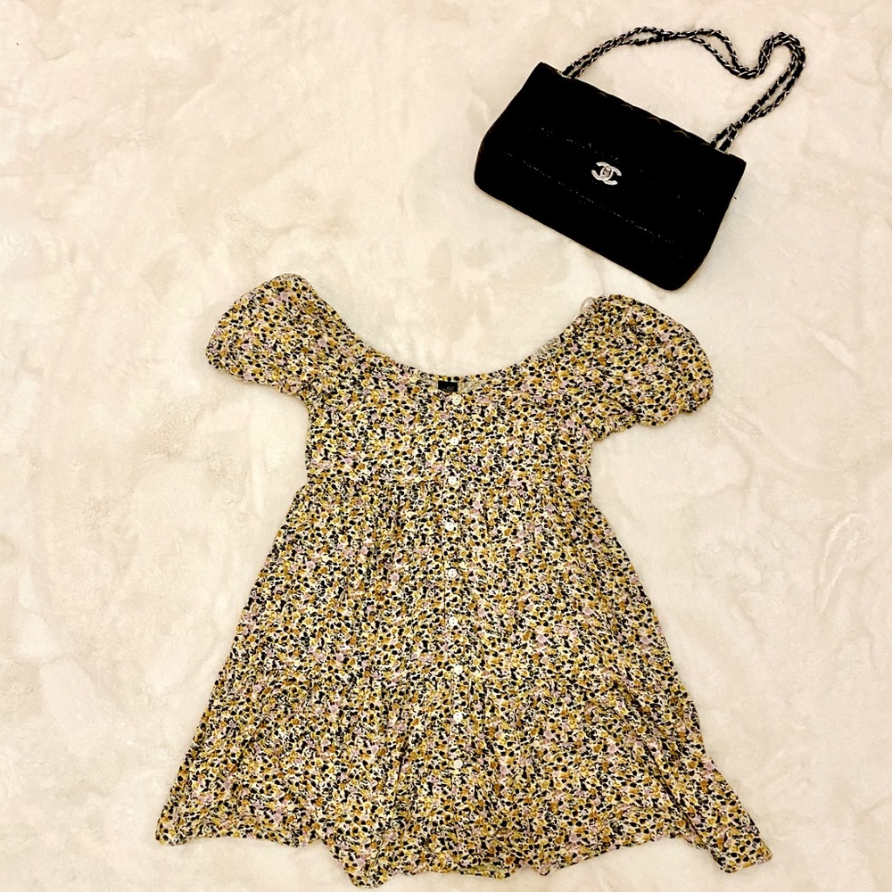 Floral tunic mini dress 🌼🌸 Size small